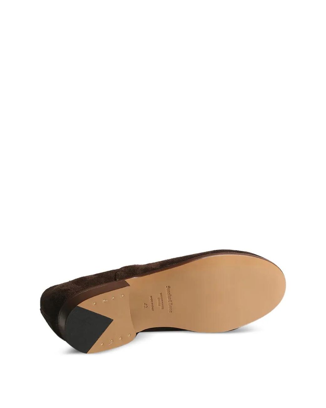 Fortela Brown Smokedbone Suede Slip-On Slippers for men