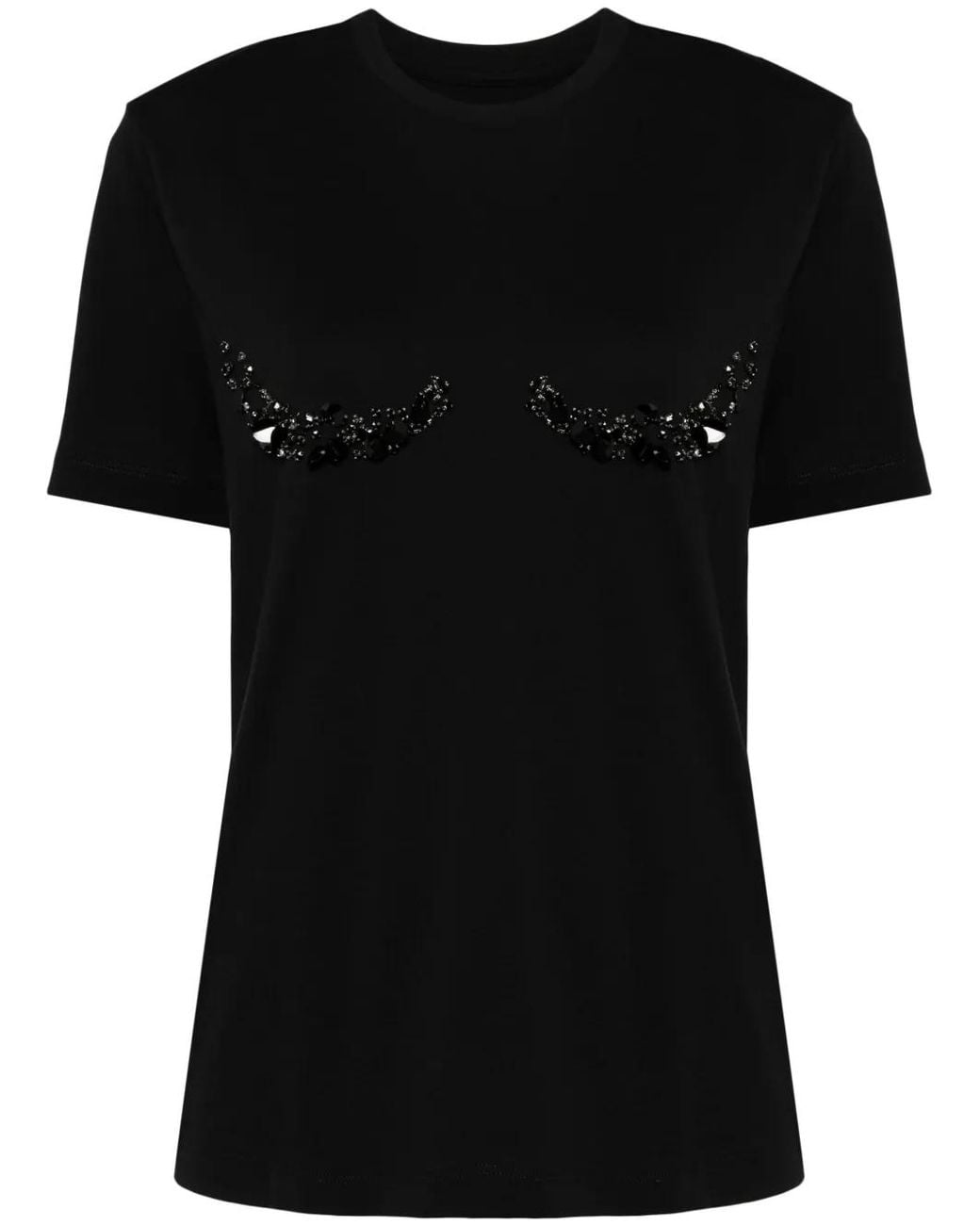 JNBY Black Crystal-Embellished T-Shirt