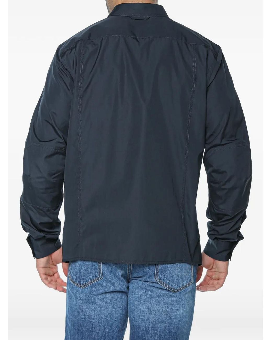 G-Star Blue Biker Kick Shirt for men