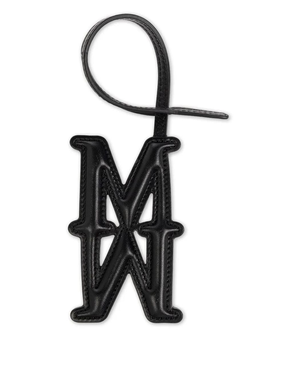 Max Mara White Logo Bag Charm