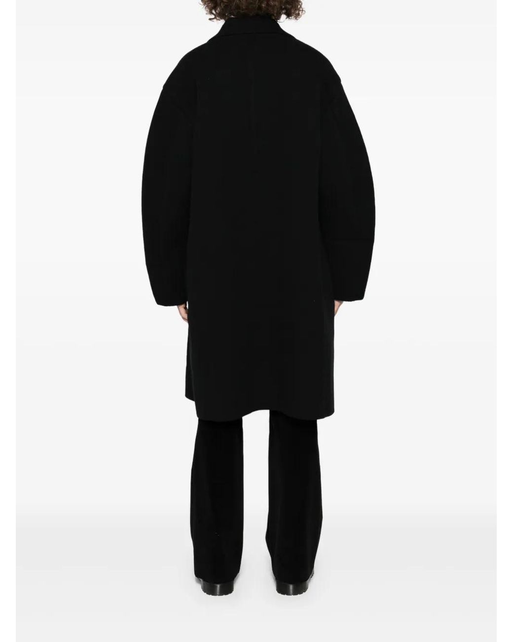CFCL Black Single-Breasted Coat for men
