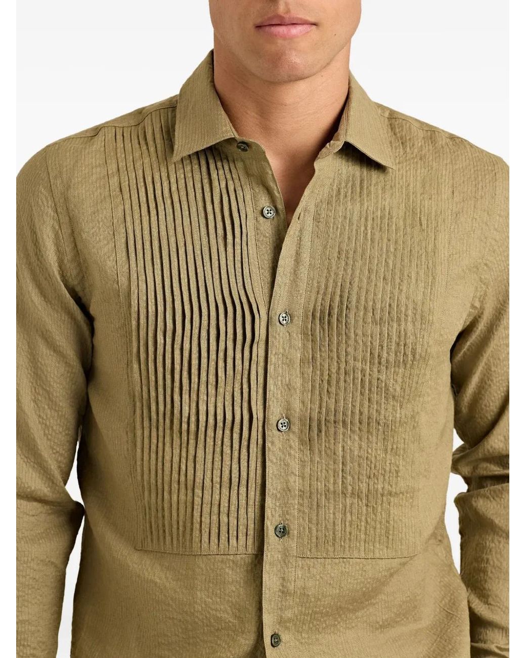 Orlebar Brown Green Giles Shirt for men