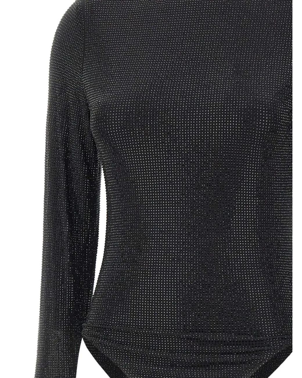 Twentyfourhaitch Blue Arches Rhinestones Long-Sleeve Body