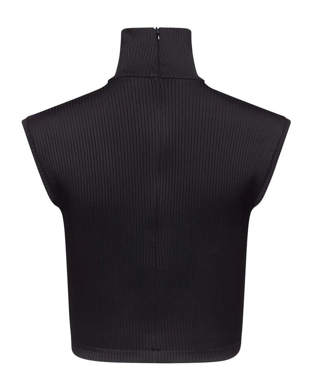 Area Ribgebreide Top in het Blue