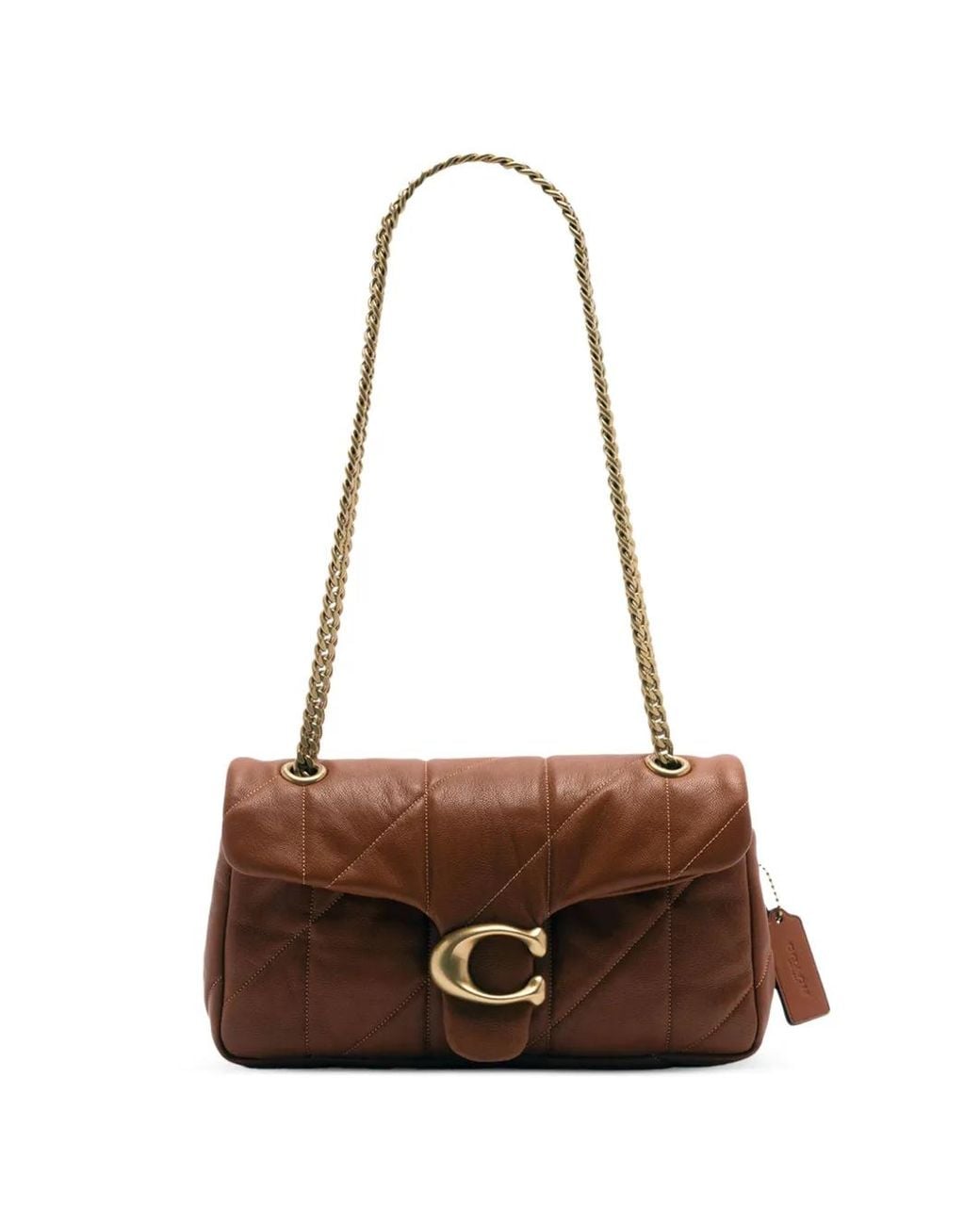 COACH White Tabby Shoulder Bag 26 With Quilting