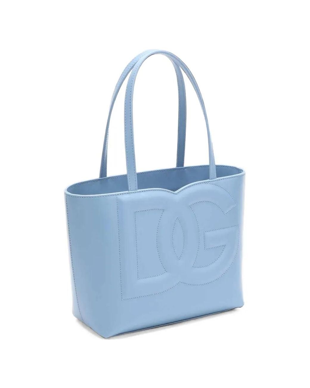 Dolce & Gabbana Blue Dg Logo Tote Bag