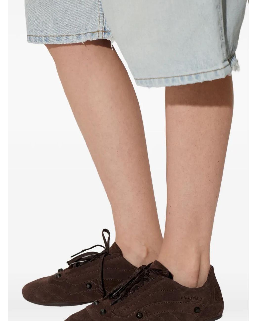 Balenciaga Brown 'City' Sports Shoes