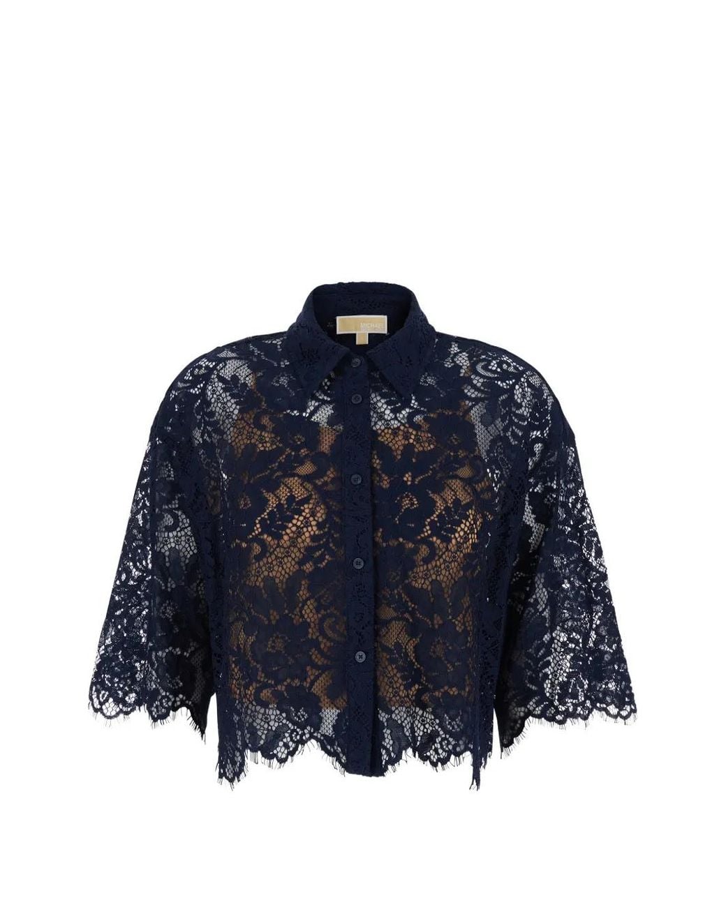 MICHAEL Michael Kors Blue Lace Shirt