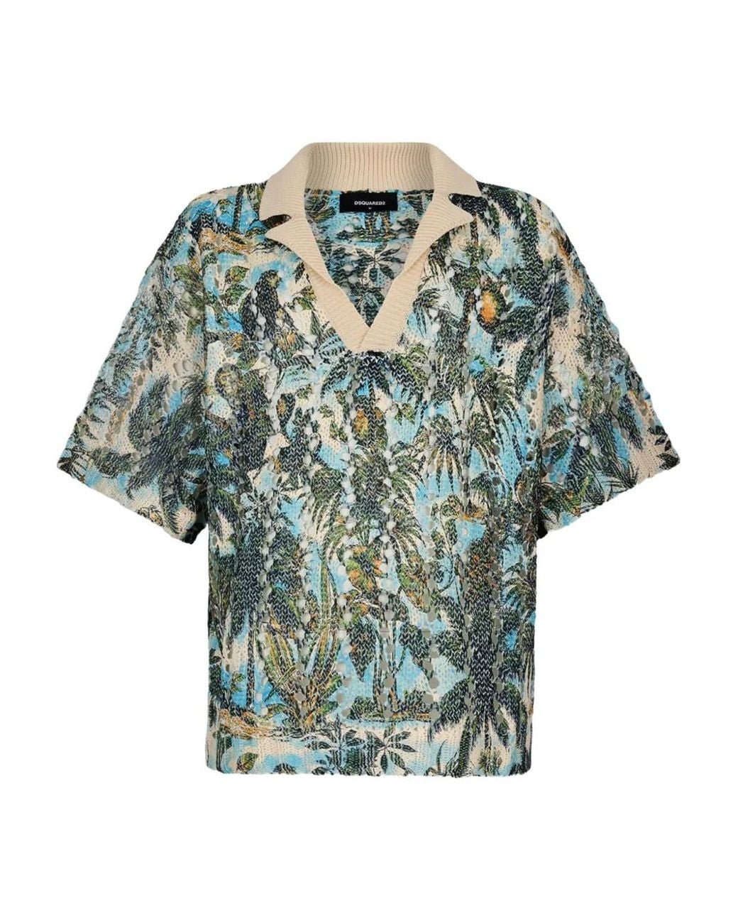 Top De Punto Monkey Business DSquared² de hombre de color Green