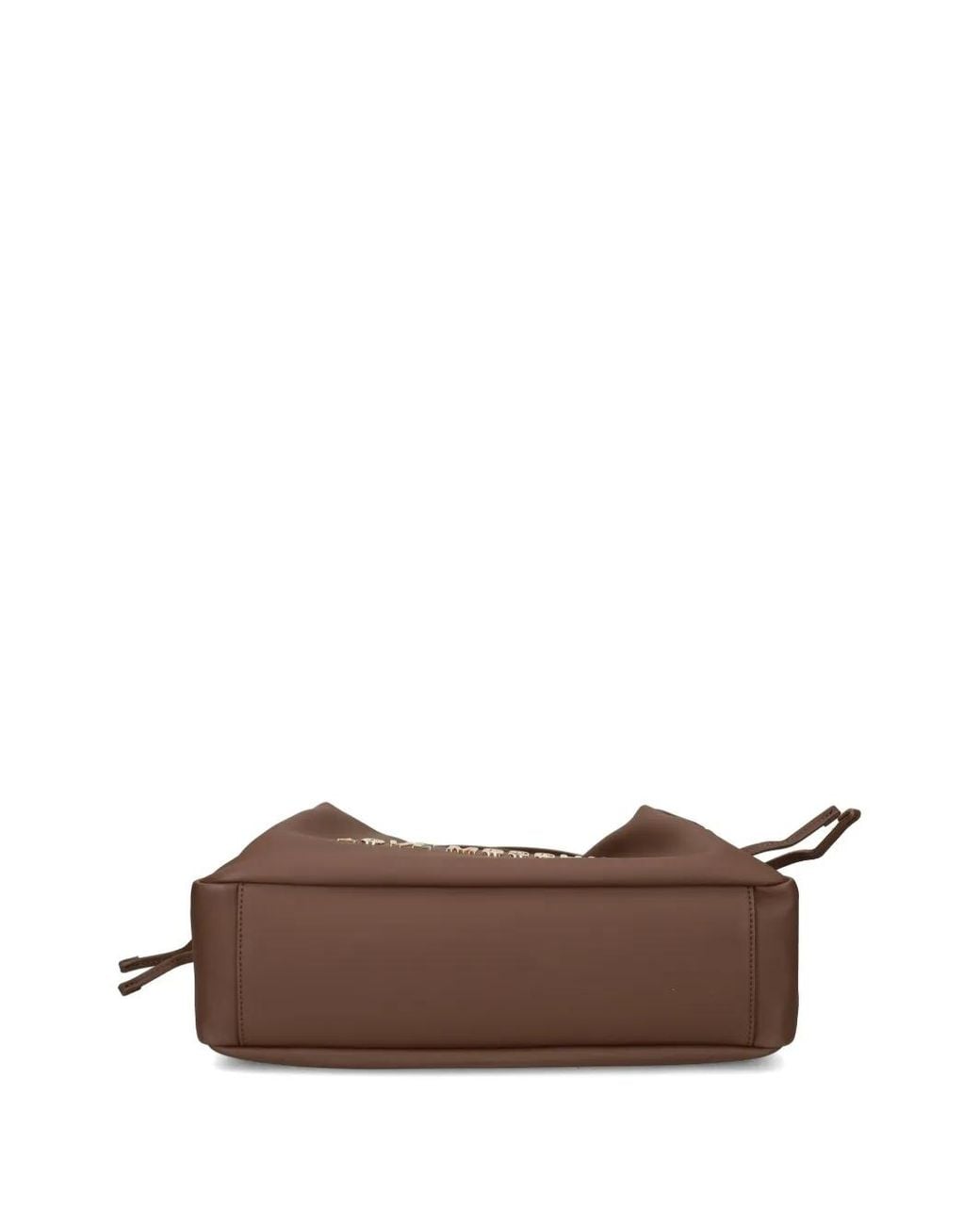 Love Moschino Brown Logo-Embellishment Shoulder Bag