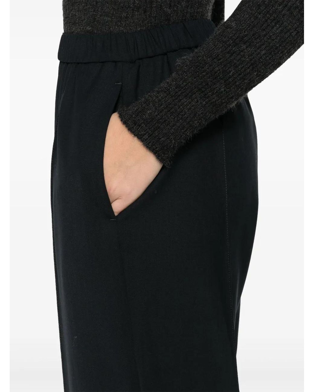 Fabiana Filippi Black Jogging-Fit Trousers