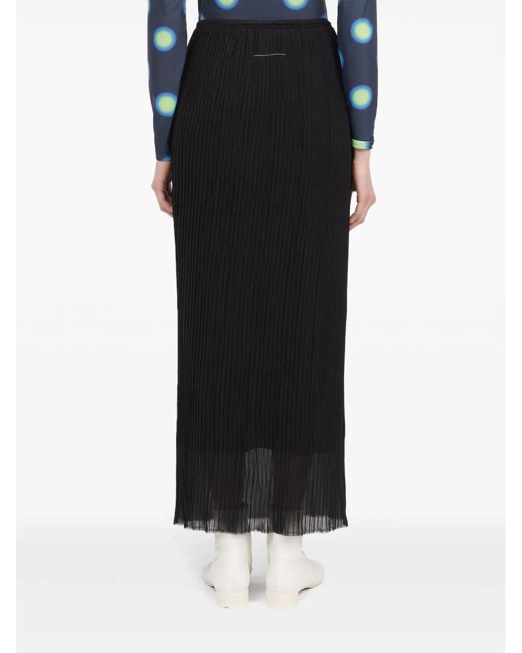 MM6 by Maison Margiela Black Maxi Skirts
