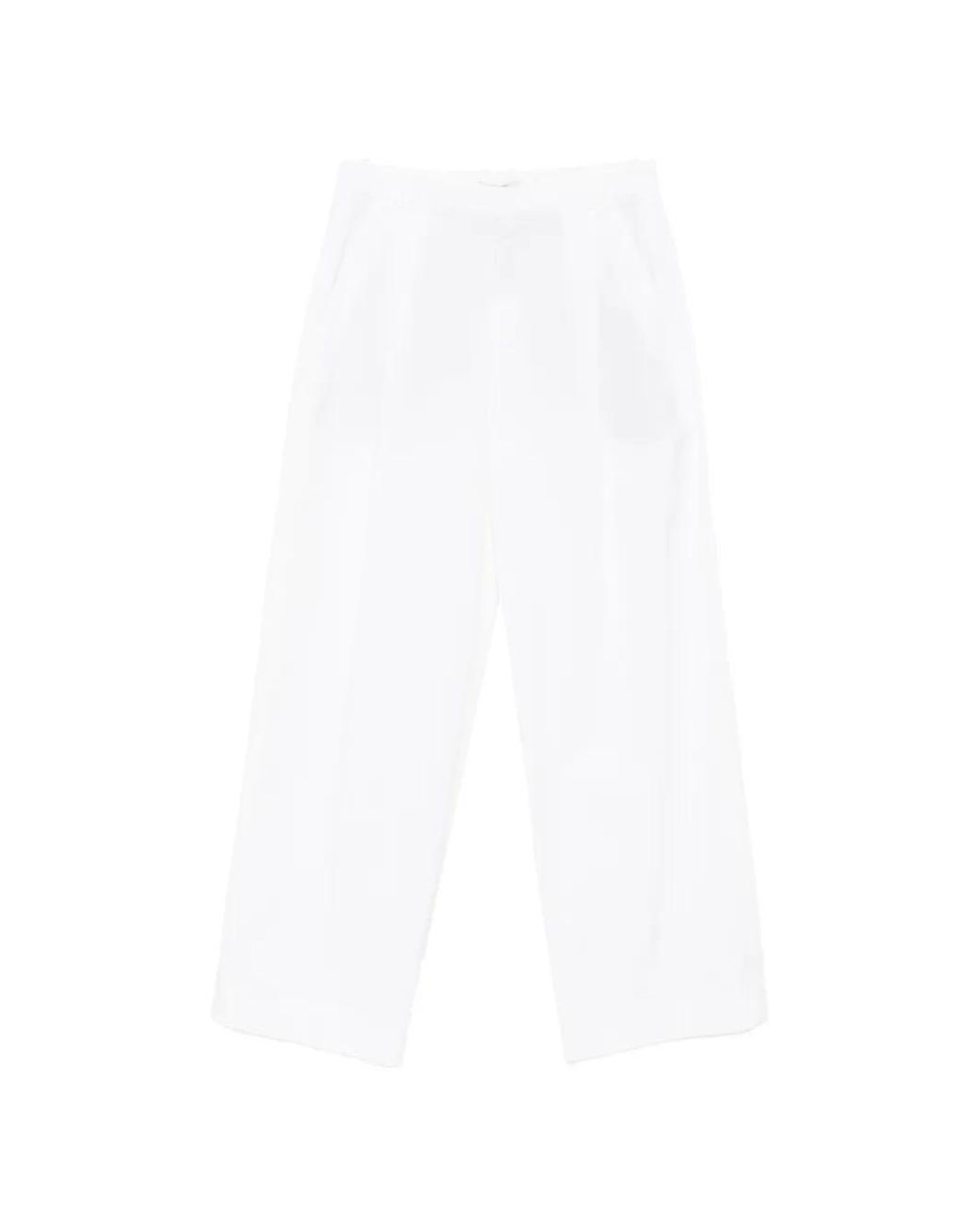 Vince White Straight-Leg Trousers