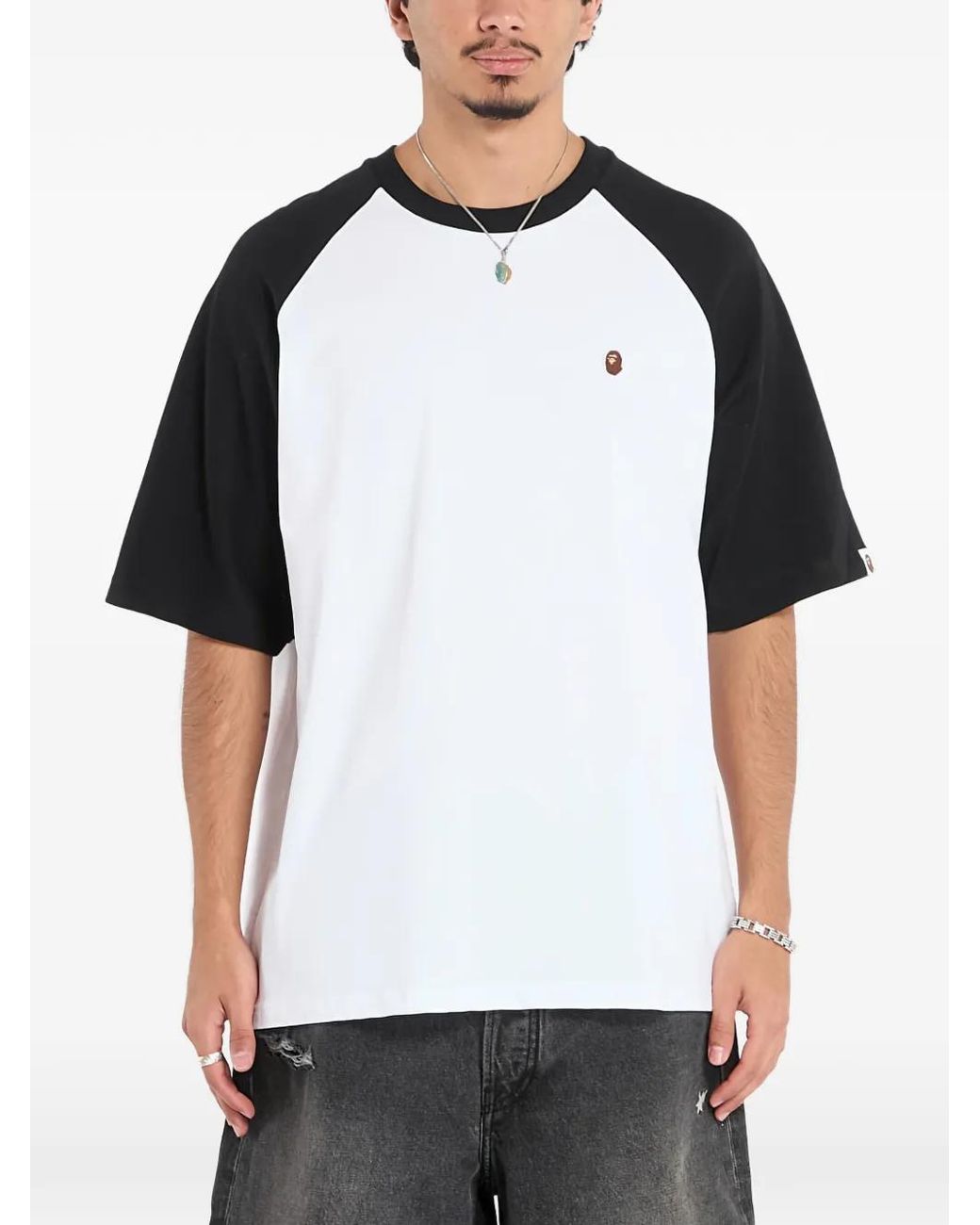 A Bathing Ape White Relaxed-Fit T-Shirt for men