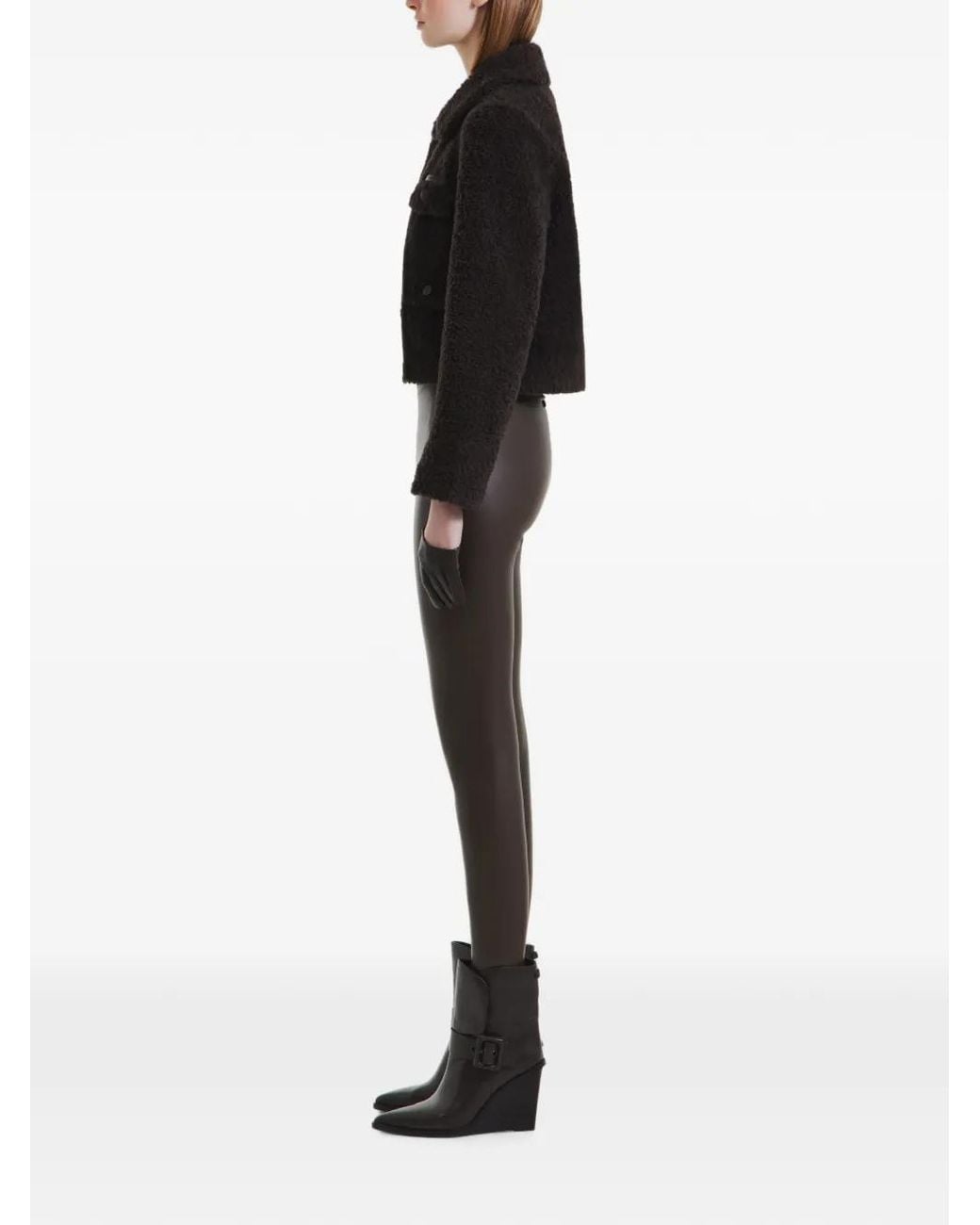 Rudsak Black Blair Cropped Shearling Jacket