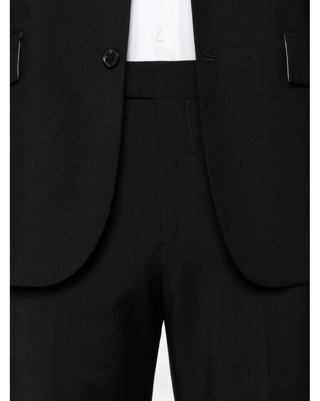 Paul Smith Black Single-Breasted Wool Suit for men