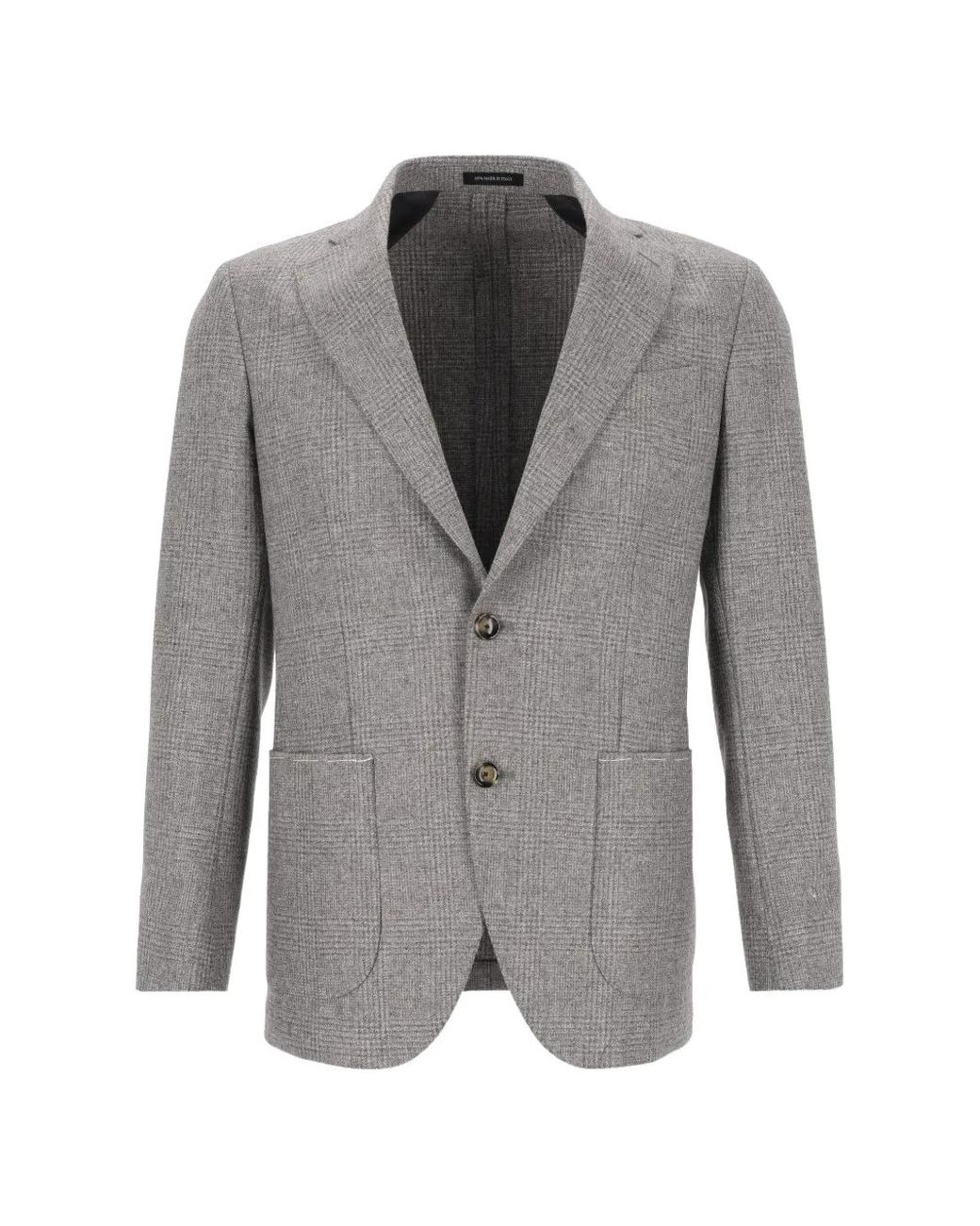 Al Duca D'aosta Gray Single-Breasted Blazer for men