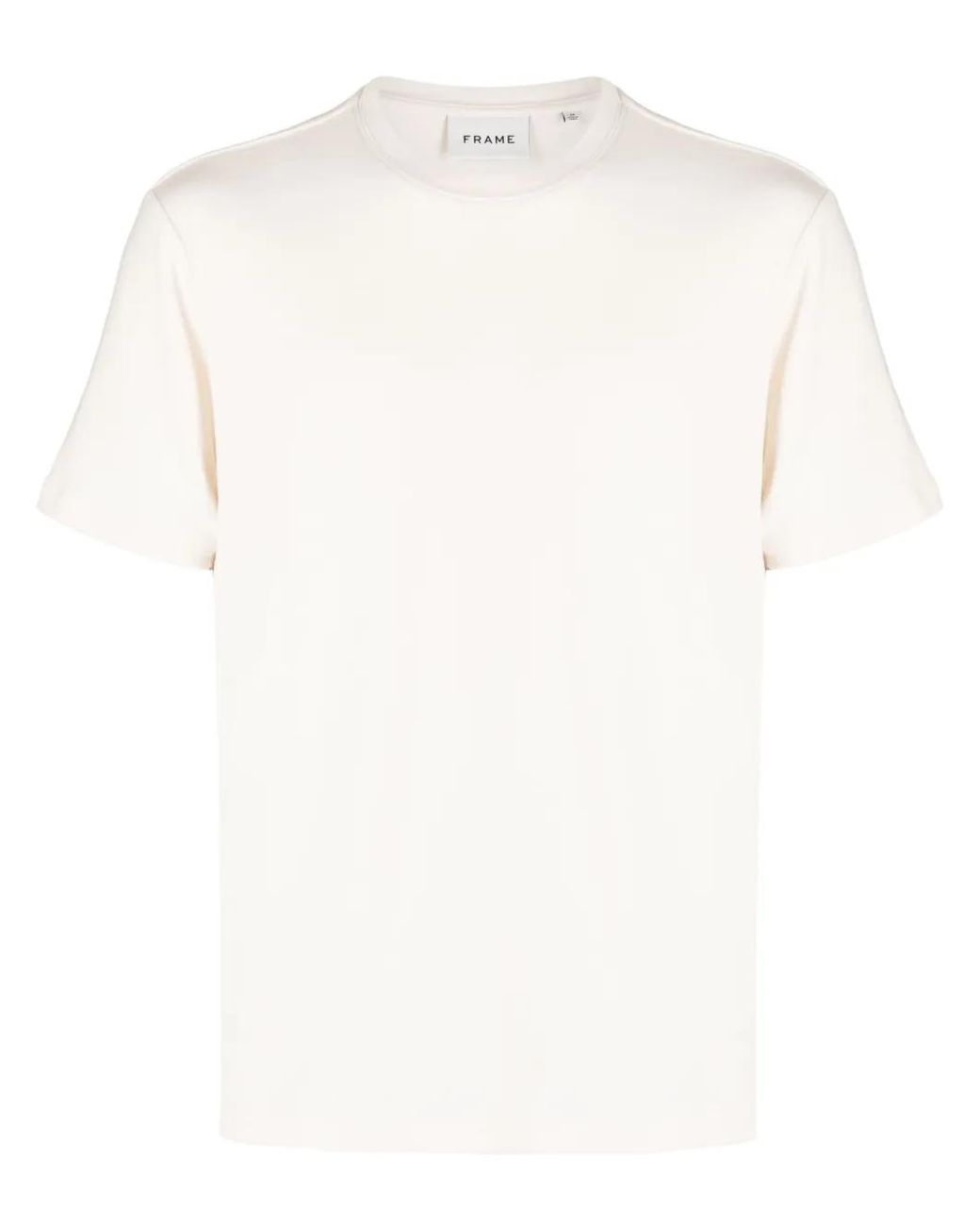 FRAME White Crew-Neck Cotton T-Shirt for men