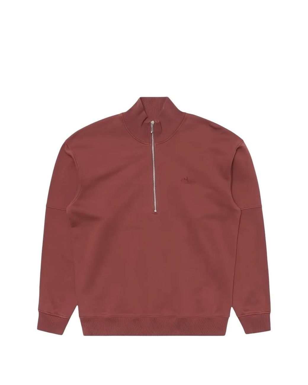 Edwin Red Koji Half-Zip Sweater for men