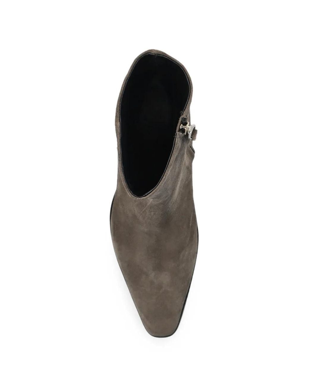 Aeyde Gray Hedvig Suede Ankle Boots