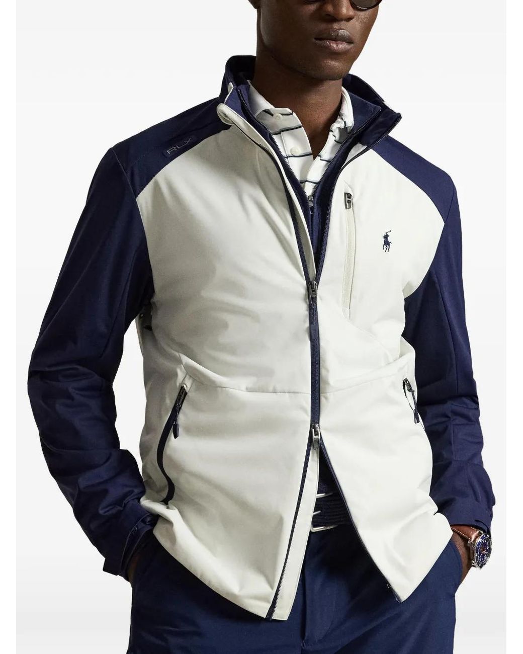 Ralph Lauren Blue Veste À Logo Brodé for men