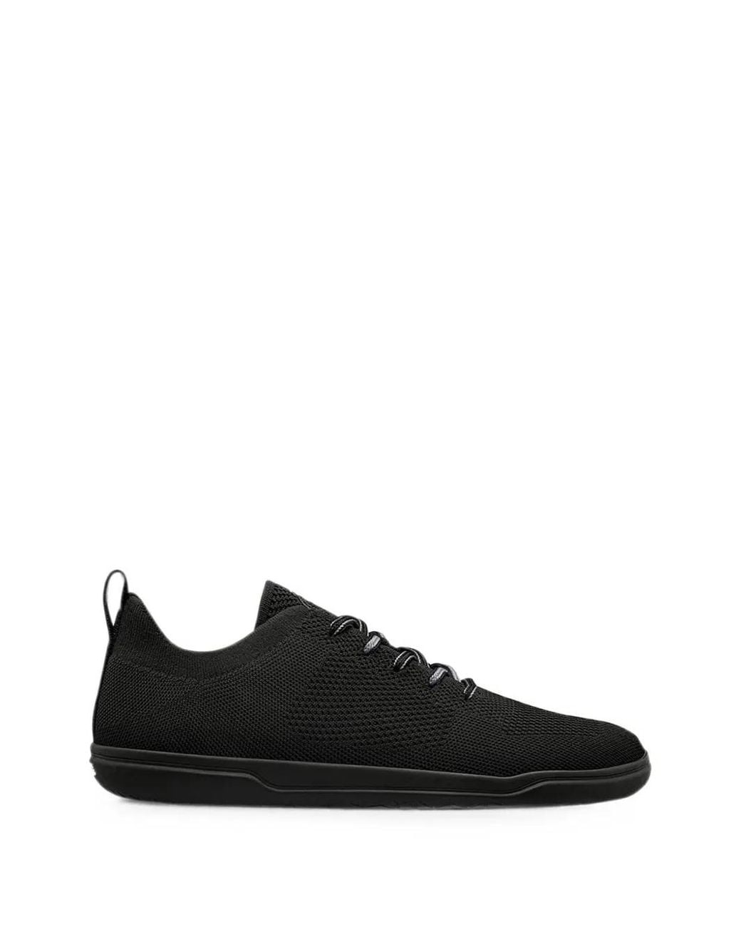 Groundies Black Knit Lace-Up Sneakers