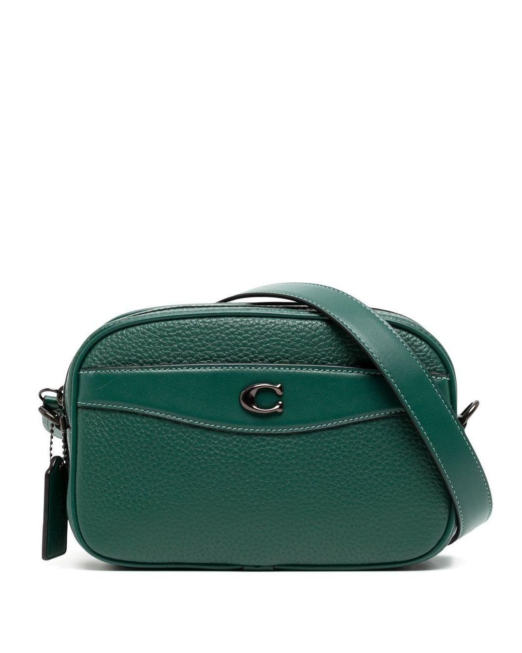 COACH Leather Camera Bag in Green Lyst