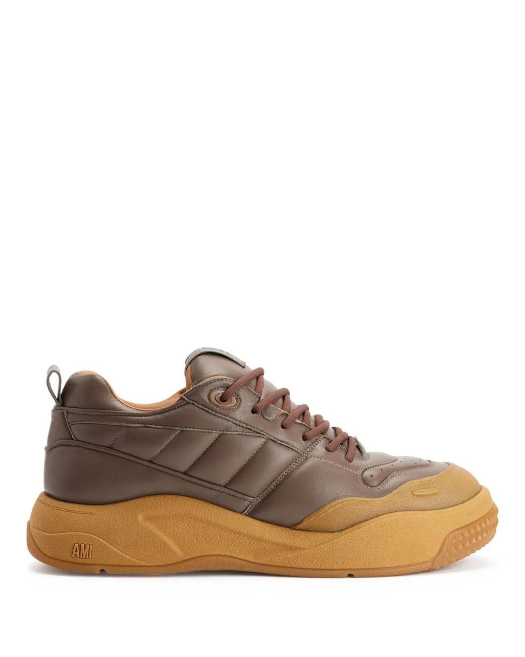 Baskets Ami 1509 À Empiècements AMI en coloris Brown