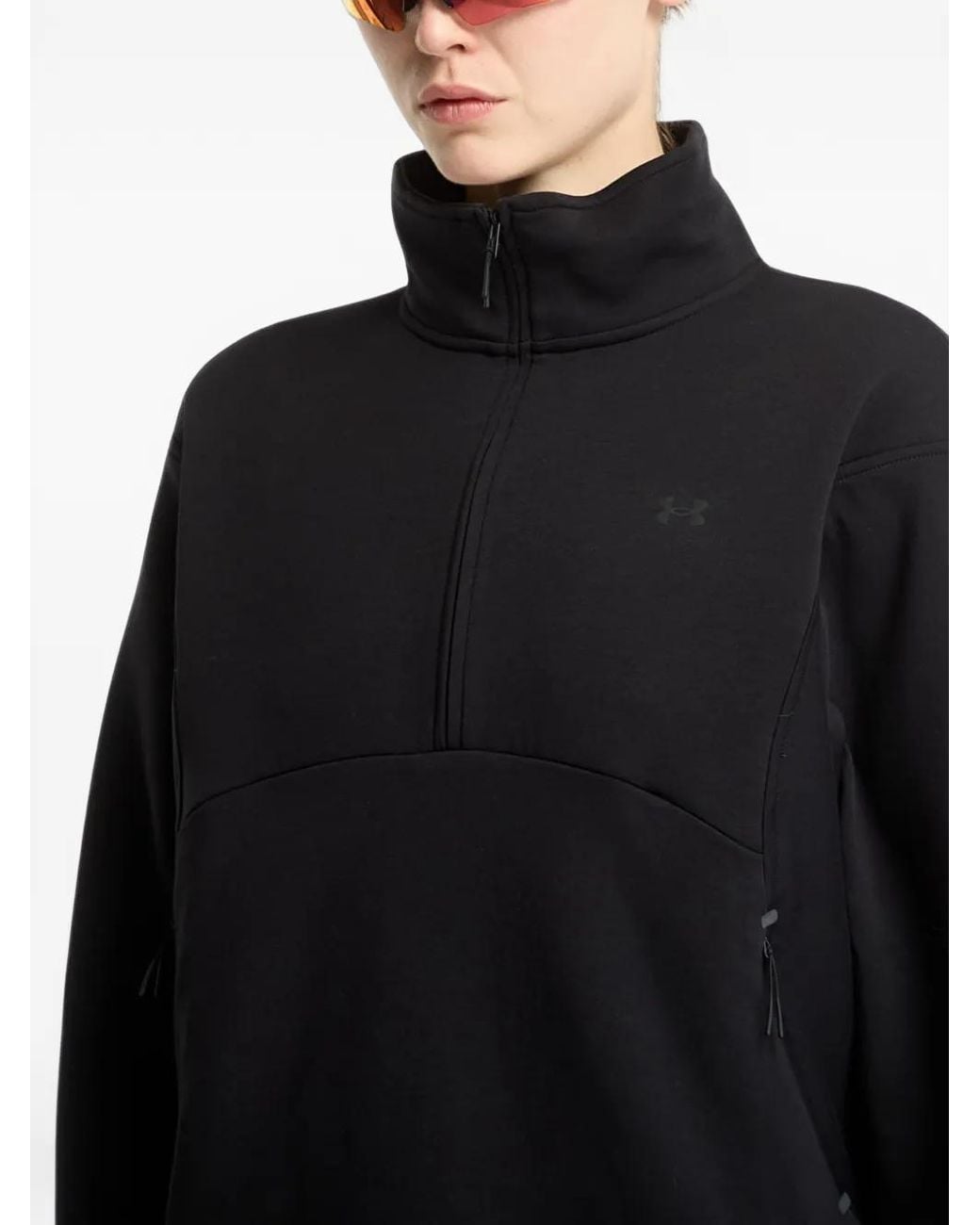 Under Armour Black Unstoppable Fleece Half-Zip Sweater