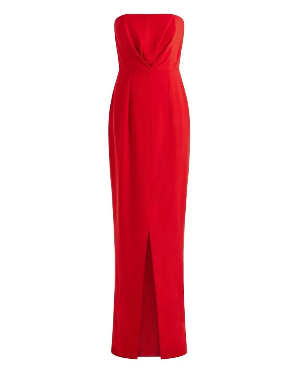 16Arlington Red Aeta Strapless-Belted Maxi Dress