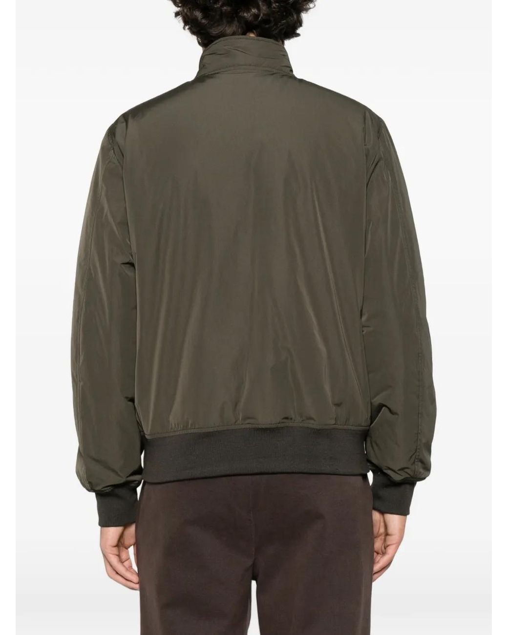 Aspesi Brown High-Neck Bomber Jacket for men