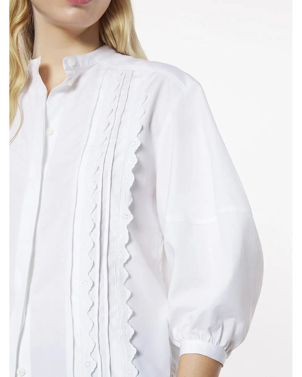 Maison Kitsuné White Embroidered Shirt