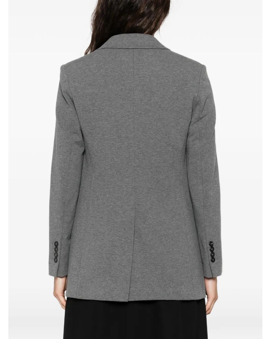Circolo 1901 Gray Buttoned Cotton Jacket