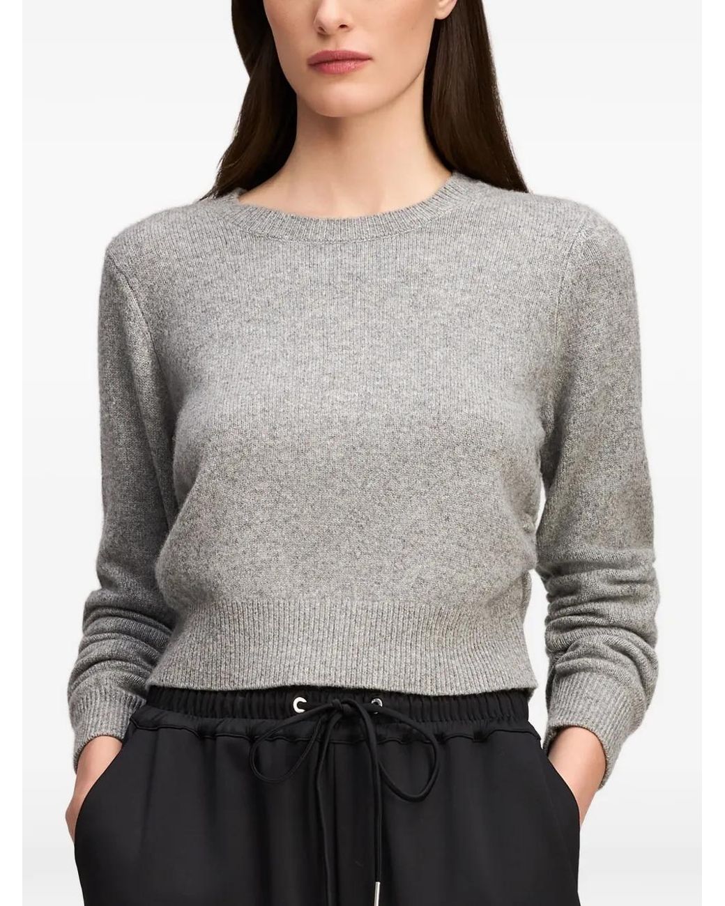Cinq À Sept Gray Birdie Cashmere Sweater
