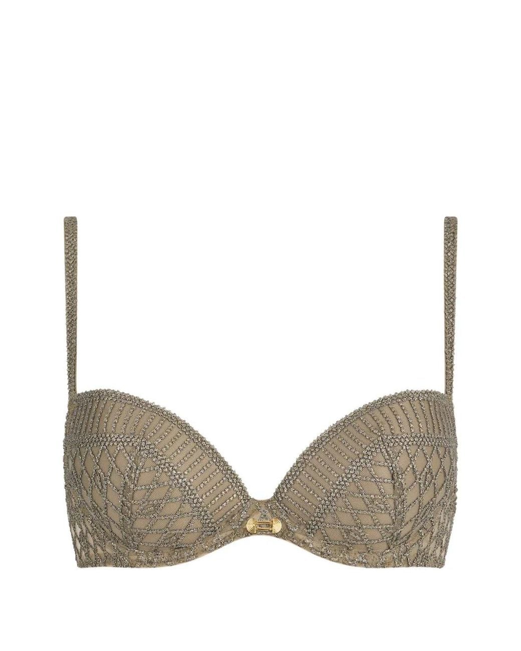 Aubade Natural Stardust Dream Embroidered Push-Up Bra