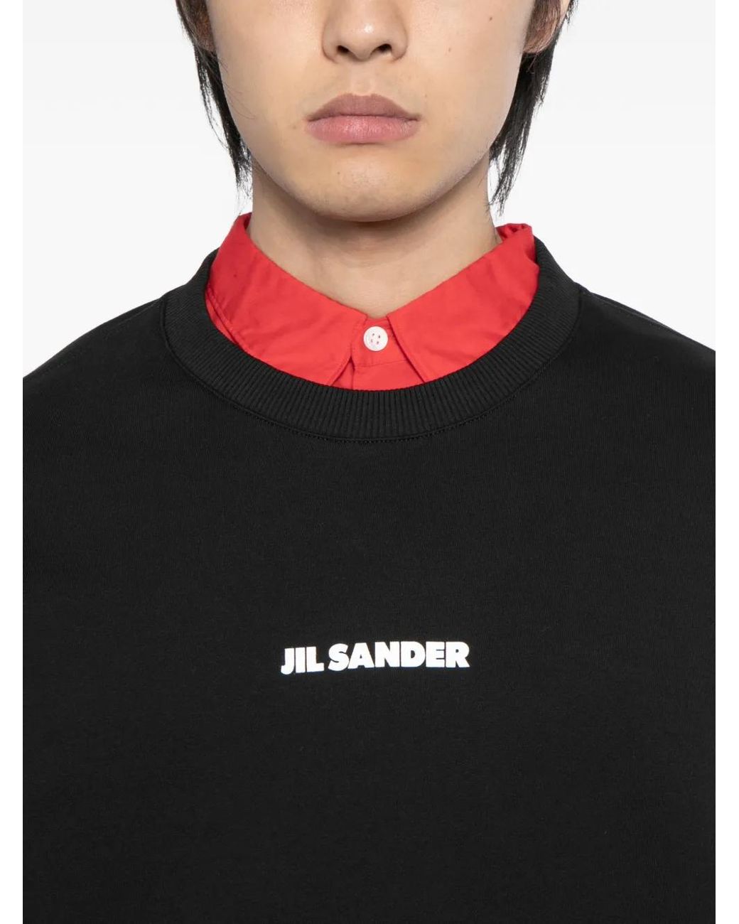 Jil Sander Sweater Met Logoprint in het Black voor heren