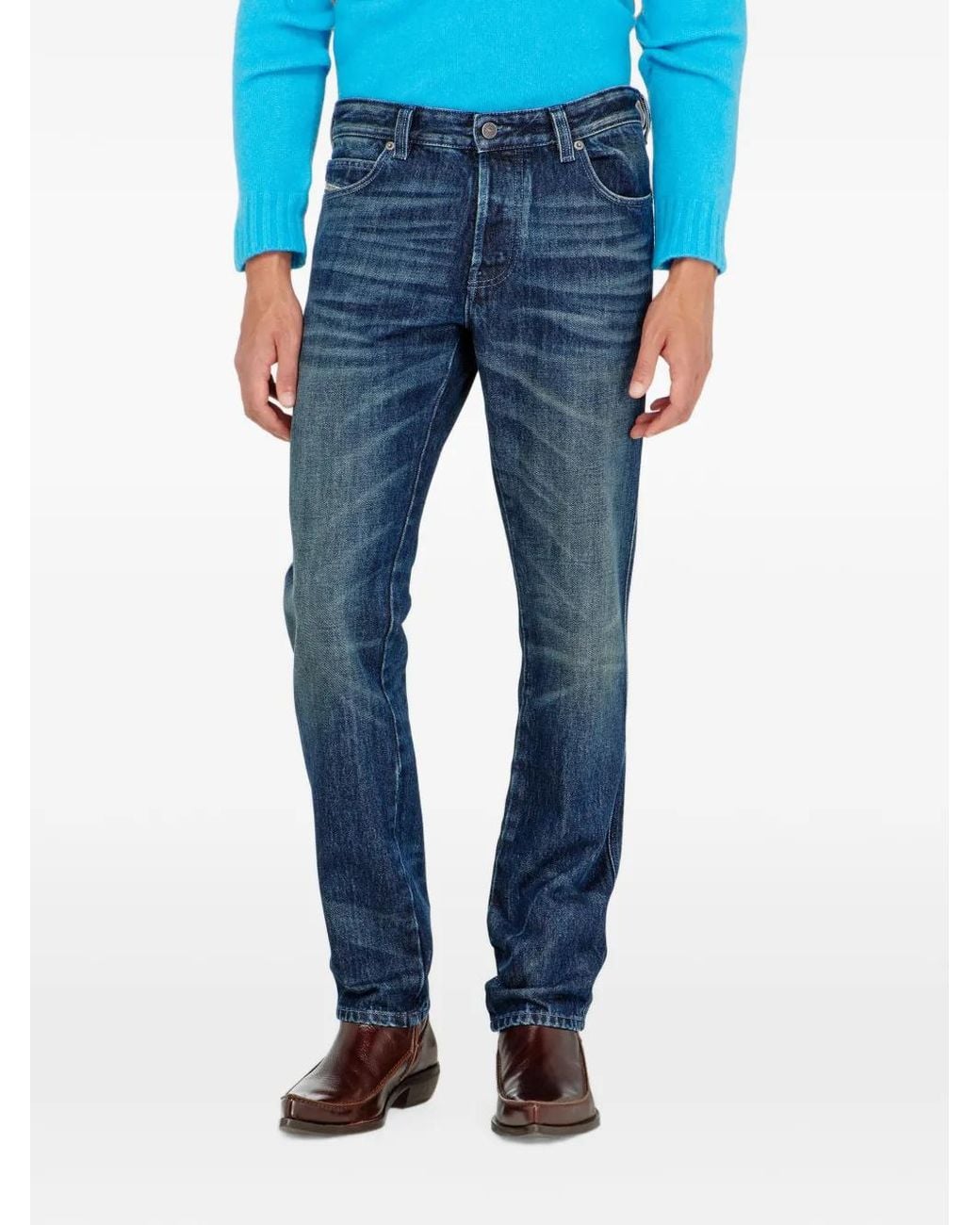DIESEL Blue Slim Jeans Regular-Waist 1993 D-Vyl for men