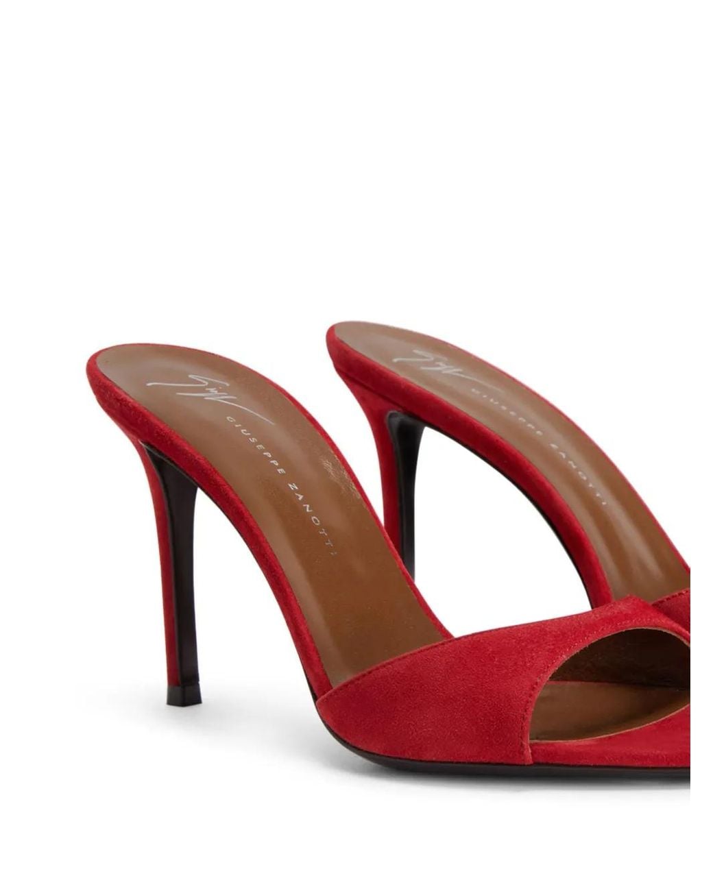 Giuseppe Zanotti Red 90Mm Intriigo Mules