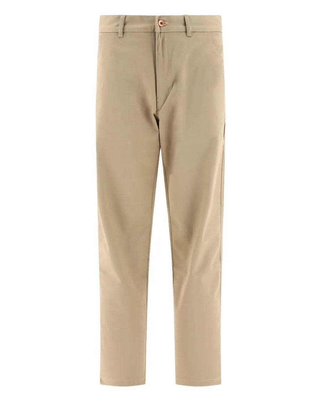 ANDBLUE Natural Cotton-Blend Trousers for men