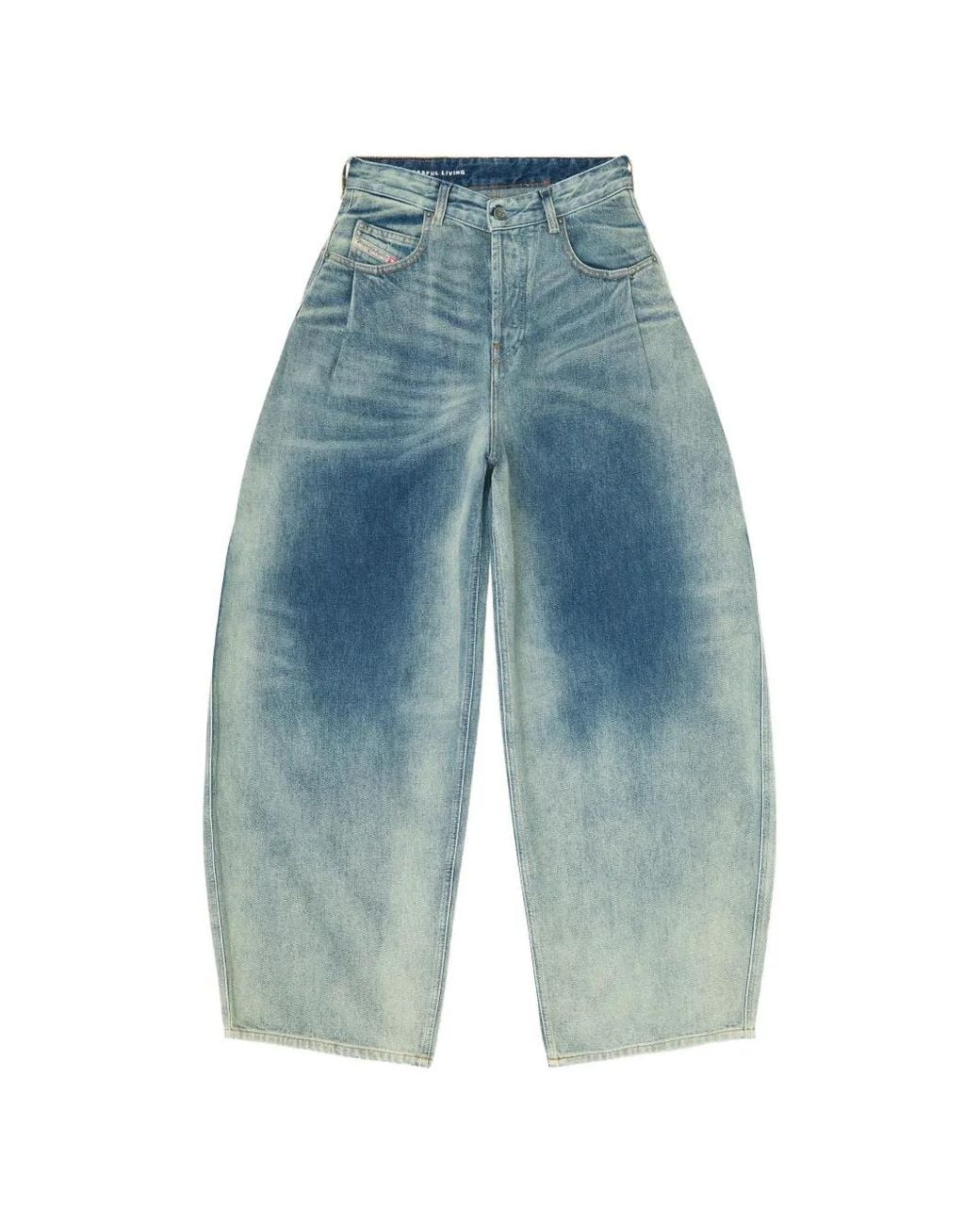 DIESEL Blue Relaxed Jeans High Waist 1987 D-Khelz
