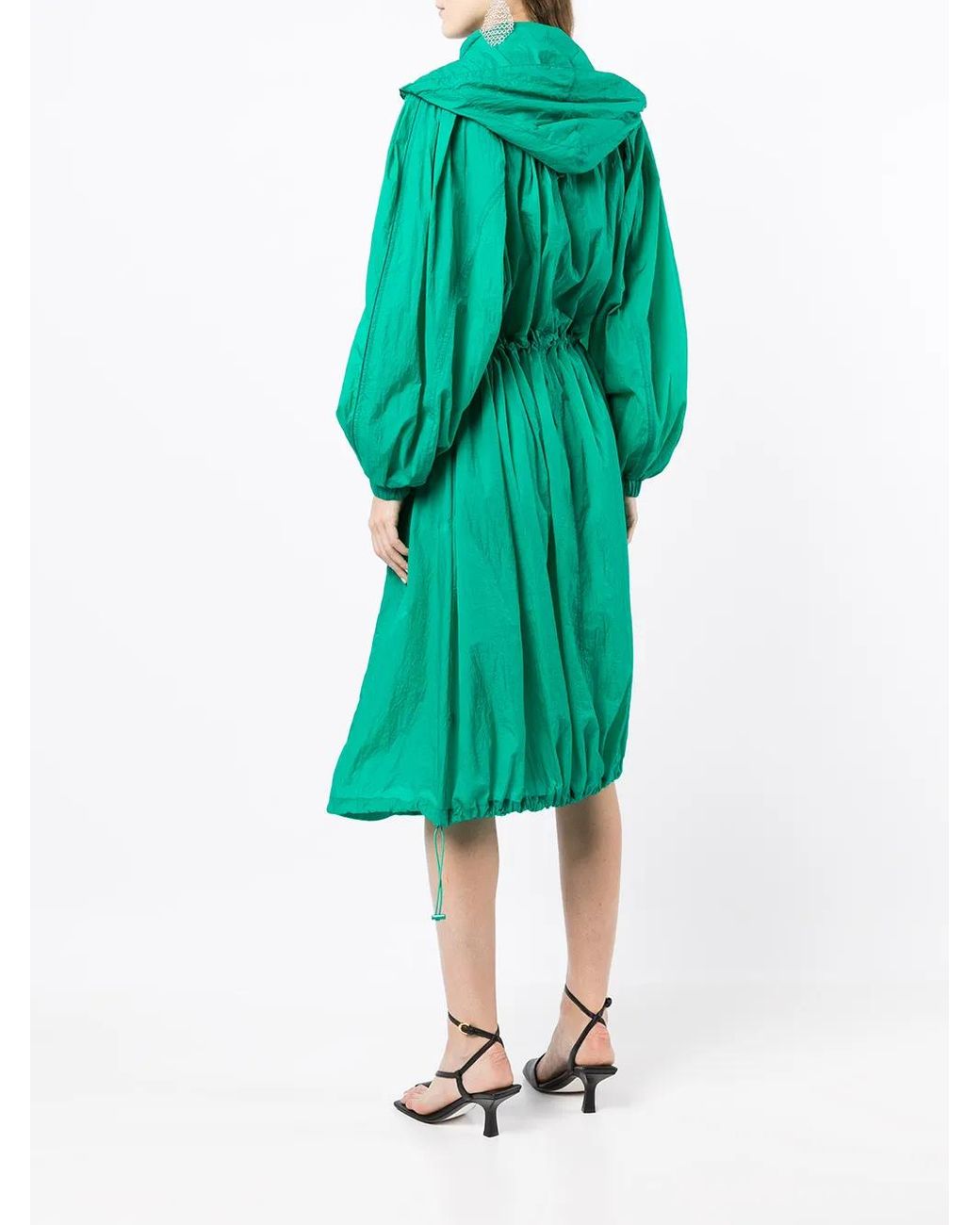 Juun.J Jurk Met Capuchon in het Green