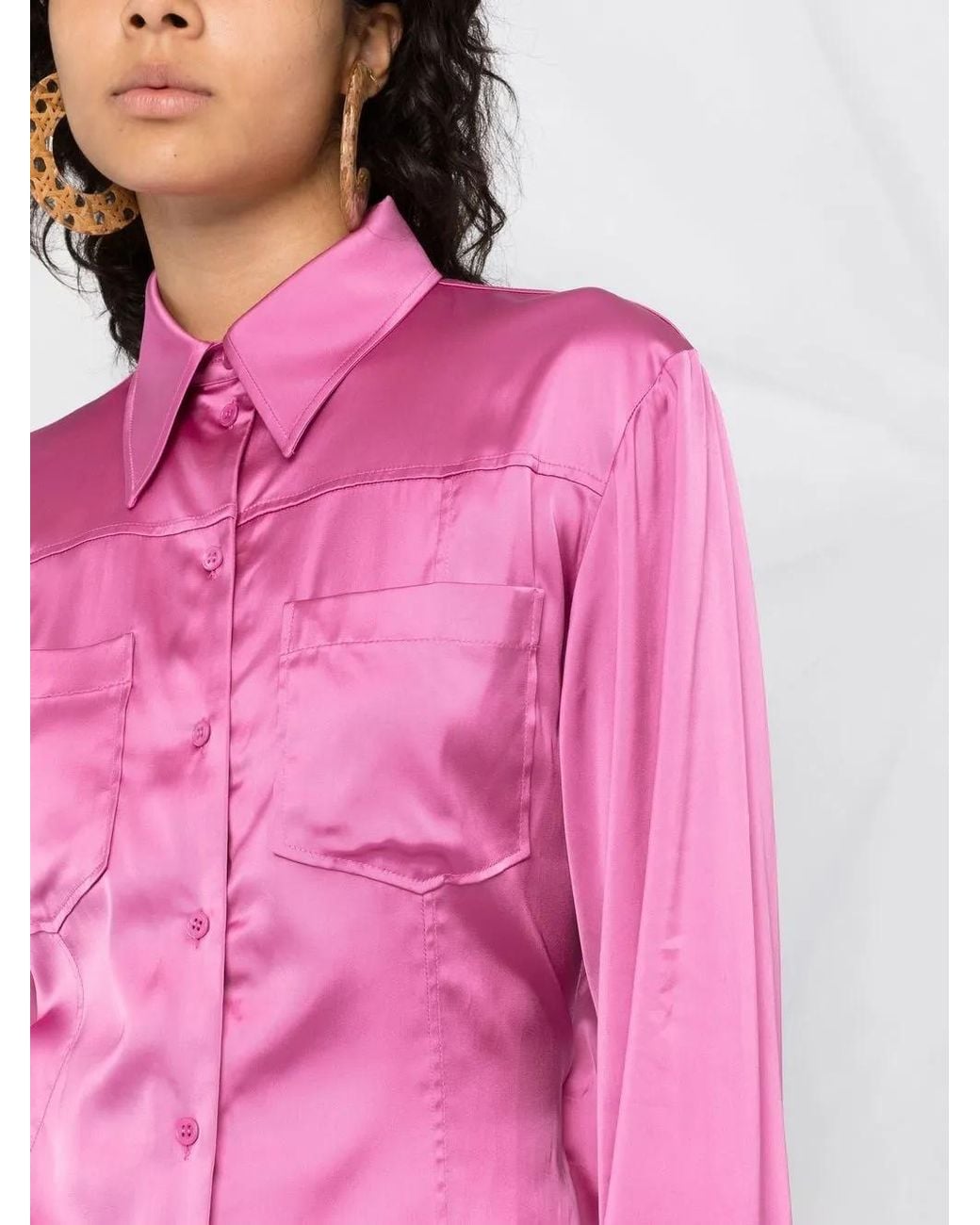 Jacquemus Pink Open-Back Shirt