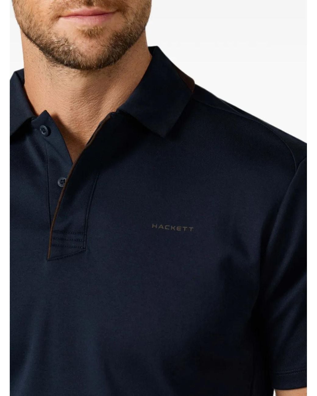 Hackett Blue Short-Sleeve Polo Shirt for men