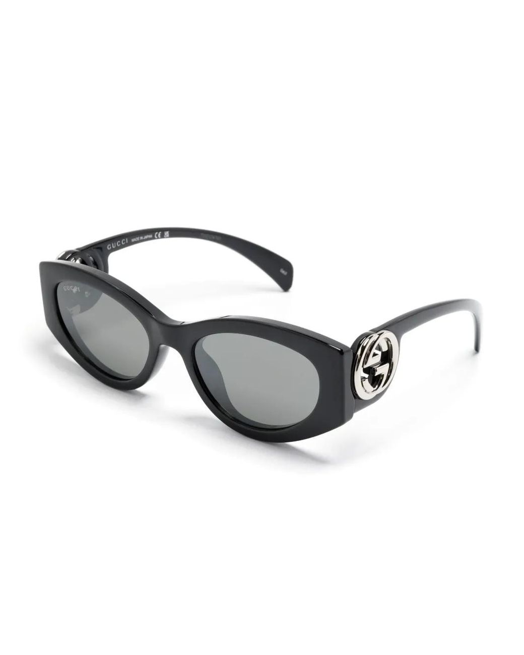 Gucci Gray Interlocking G Cat-Eye Sunglasses