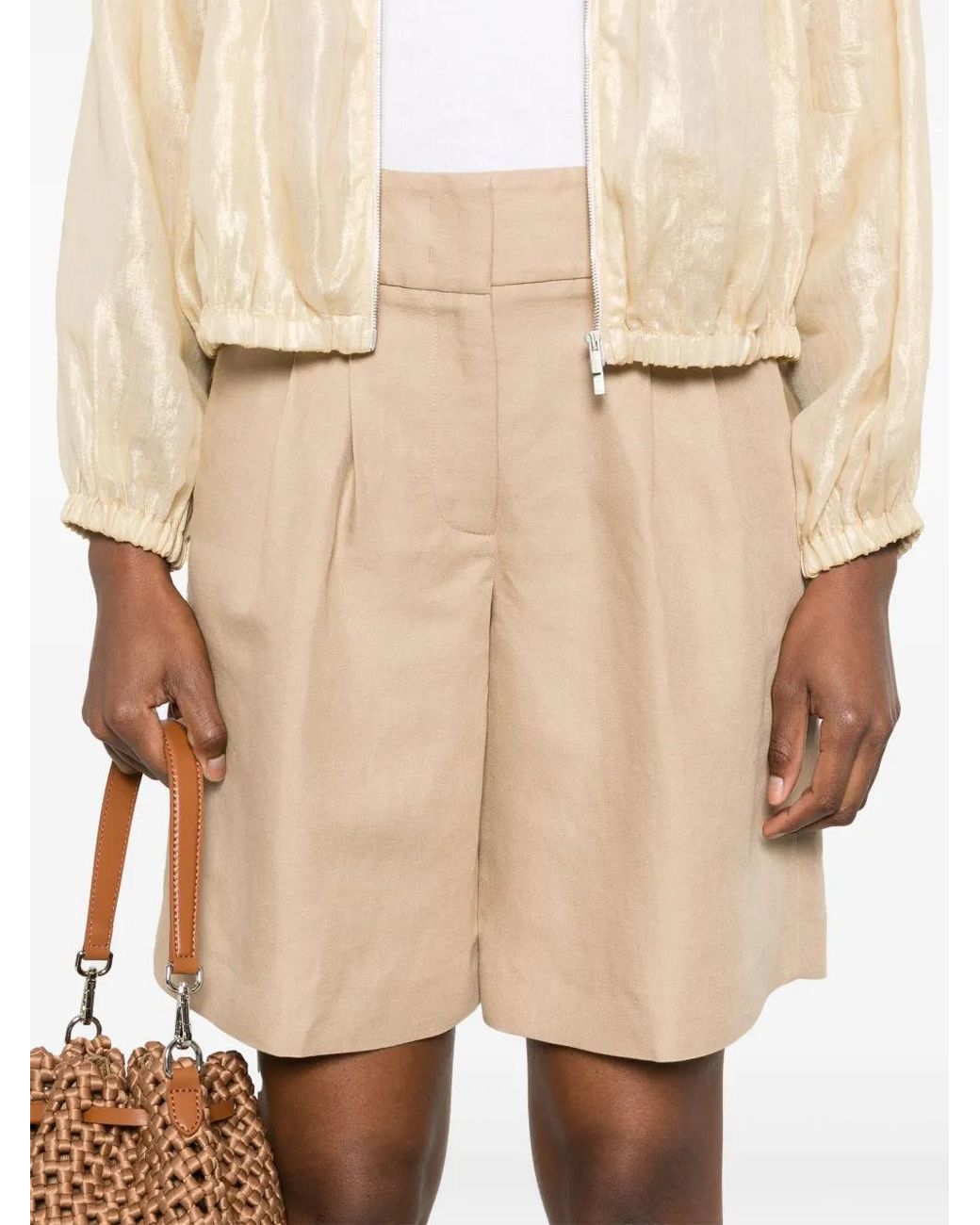 Peserico Natural Tailored Shorts