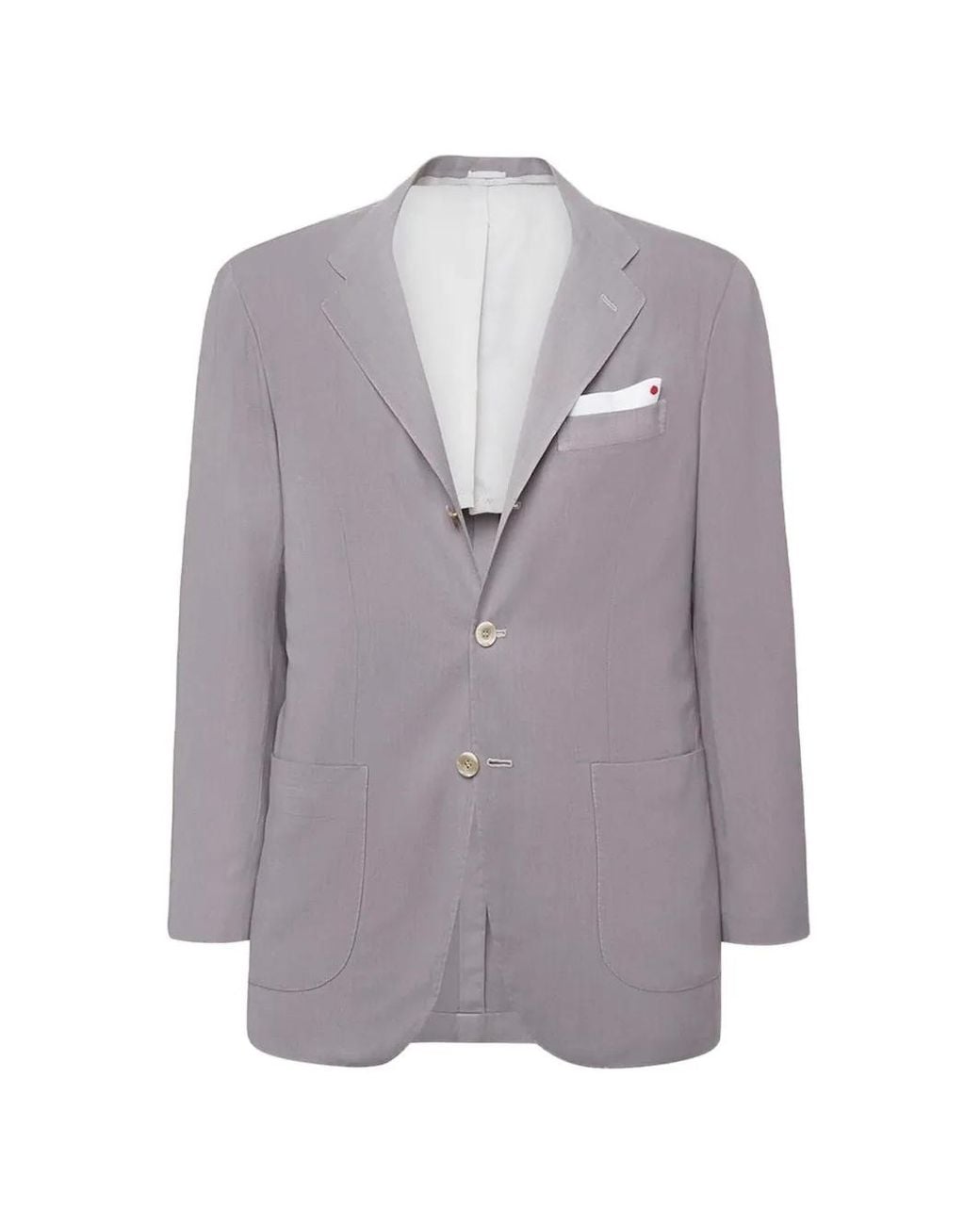 Chaqueta Con Botones Kiton de hombre de color Gray