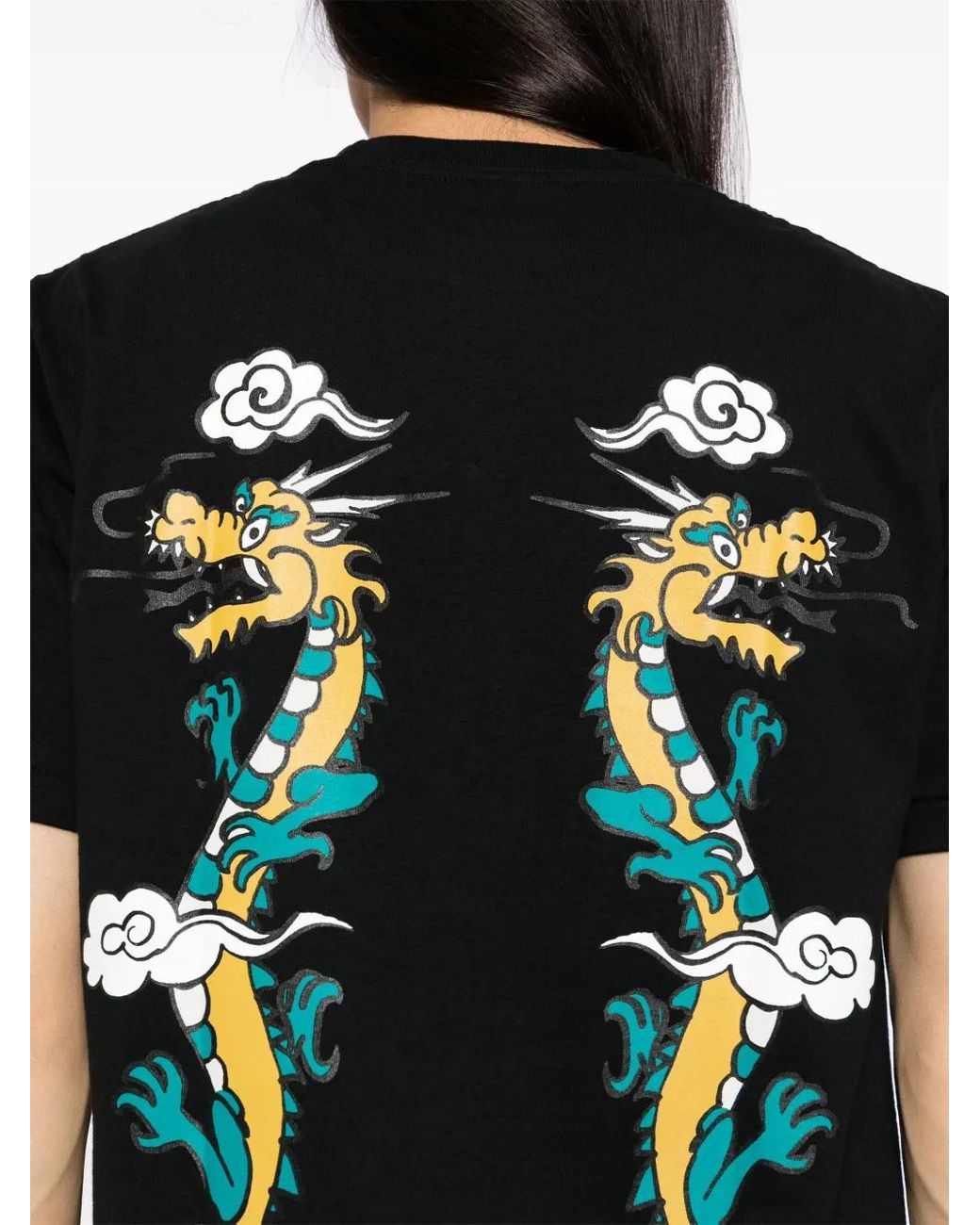 A Bathing Ape Black Souvenir Dragon T-Shirt for men