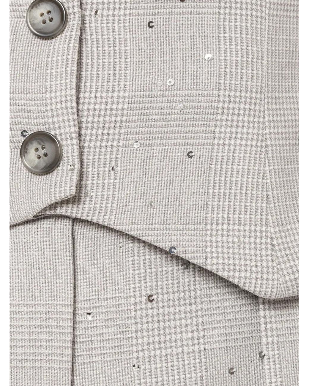 Nissa White Haut Corset À Sequins