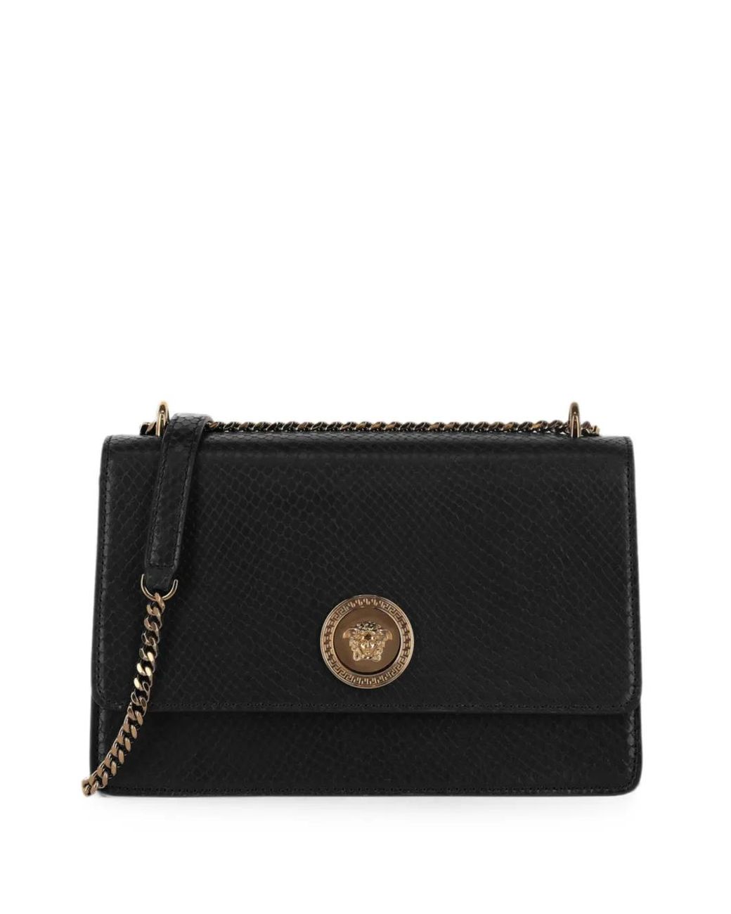 Versace Black Sac Porté Épaule La Medusa Embossé