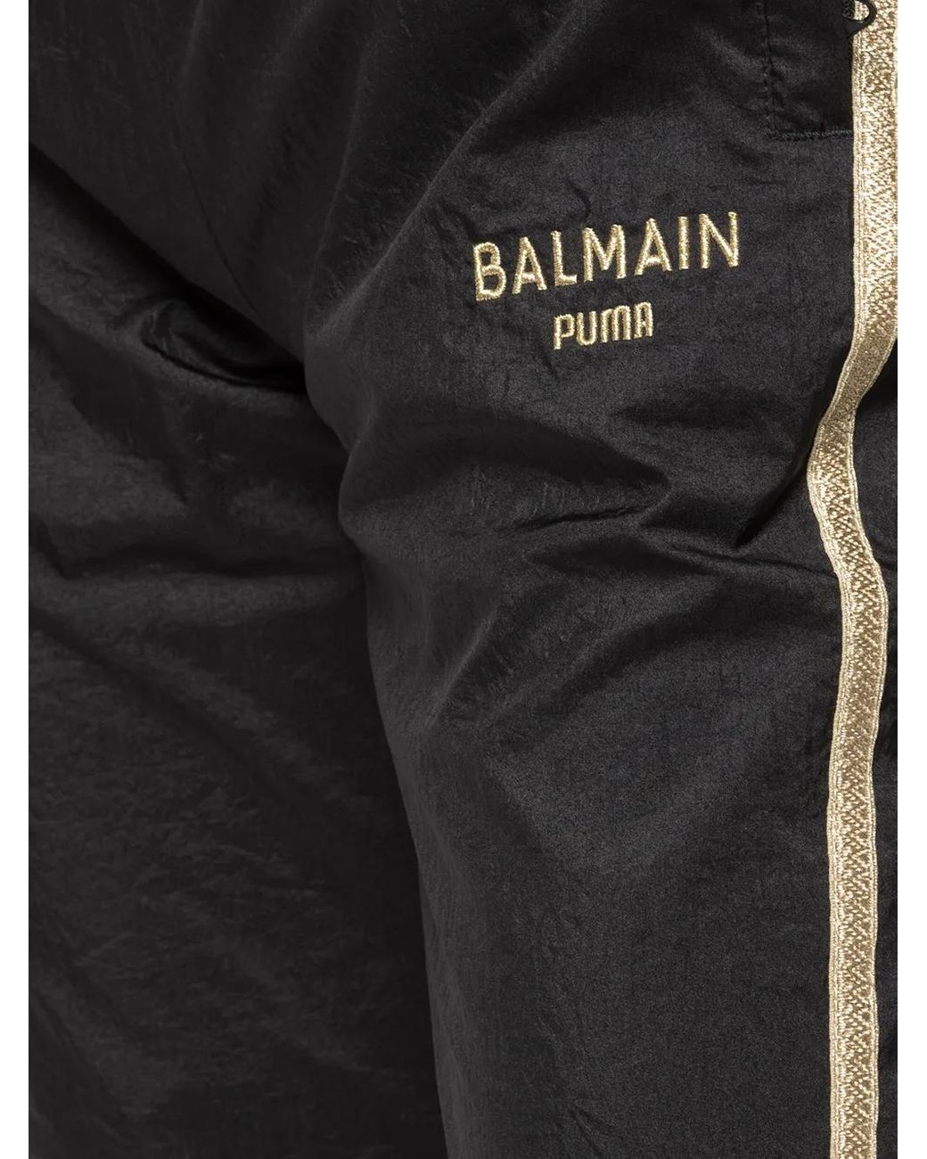 PUMA X Balmain Trainingsbroek Met Zijstreep in het Black voor heren